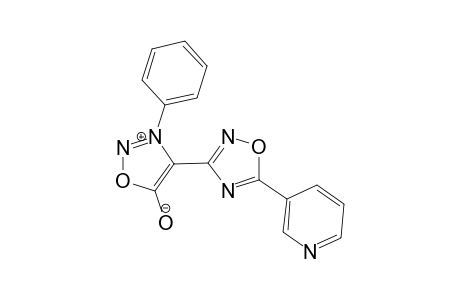 3-Phenyl-4-[3-pyridyl-.delta.(2)-1,2,4-oxadiazol-3-yl]sydnone