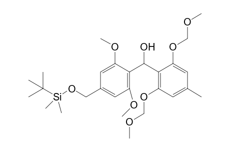 (2,6-bis(methoxymethoxy)-4-methylphenyl)(4-(((tert-butyldimethylsilyl)oxy)methyl)-2,6-dimethoxyphenyl)methanol