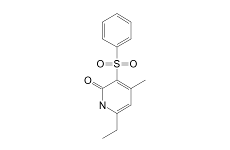 6-ETHYL-4-METHYL-3-PHENYLSULFONYL-2(1H)-PYRIDONE