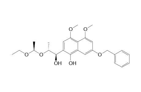 (1R,2R,1''R)-1-(7'-Benzyloxy-1'-hydrxy-4',5'-dimethoxy-2'-naphthalenyl)-2-(1''-ethoxyethoxy)propan-1-ol