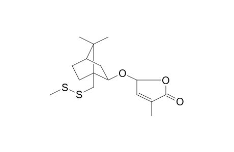 5-(7,7-Dimethyl-1-methyldithiomethylbicyclo[2.2.1]hept-2-yloxy)-3-methyl-5H-furan-2-one