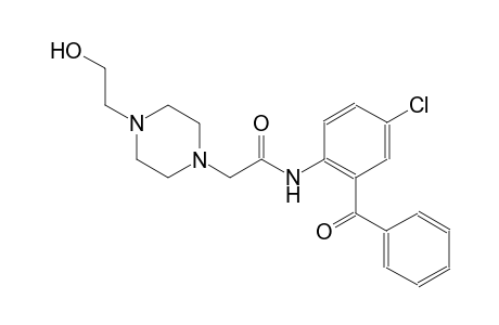 N-(2-benzoyl-4-chlorophenyl)-2-[4-(2-hydroxyethyl)-1-piperazinyl]acetamide