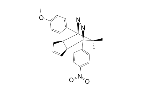 #7I;(1-ALPHA,4-ALPHA,4A-ALPHA,7A-ALPHA)-4,4A,7,7A-TETRAHYDRO-8,8-DIMETHYL-1-(4'-METHOXYPHENYL)-4-(4''-NITROPHENYL)-1,4-METHANO-1H-CYCLOPENTA-[D]-PYRIDAZINE