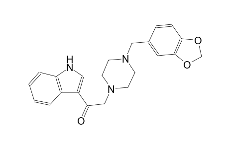 2-[4-(1,3-benzodioxol-5-ylmethyl)-1-piperazinyl]-1-(1H-indol-3-yl)ethanone