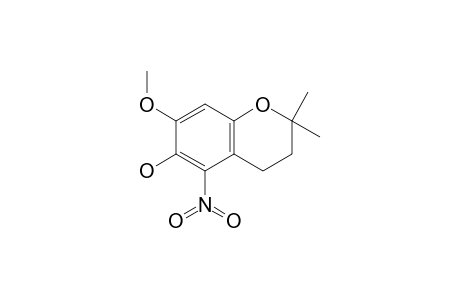 7-methoxy-2,2-dimethyl-5-nitrochroman-6-ol