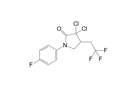 3,3-Dichloro-1-(4-fluorophenyl)-4-(2,2,2-trifluoroethyl)pyrrolidin-2-one