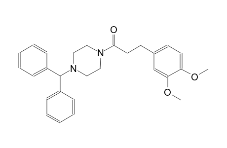 piperazine, 1-[3-(3,4-dimethoxyphenyl)-1-oxopropyl]-4-(diphenylmethyl)-