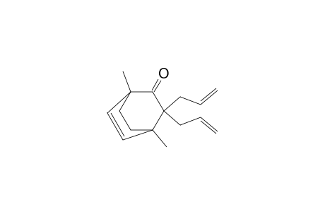 Bicyclo[2.2.2]oct-5-en-2-one, 1,4-dimethyl-3,3-di-2-propenyl-, (.+-.)-