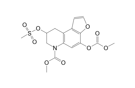 Methyl (+-)-8,9-Dihydro-4-[(methoxycarbonyl)oxy]-8-[(methylsulfonyl)oxy]furo[3,2-f]quinoline-6(7H)-carboxylate