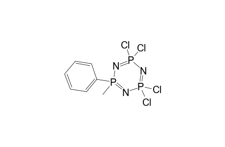 1-Methyl-1-phenyltetrachlorocyclotriphosphazene