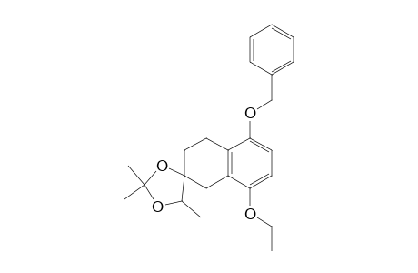 Spiro[1,3-dioxolane-4,2'(1'H)-naphthalene], 8'-ethoxy-3',4'-dihydro-2,2,5-trimethyl-5'-(phenylmethoxy)-, cis-(.+-.)-