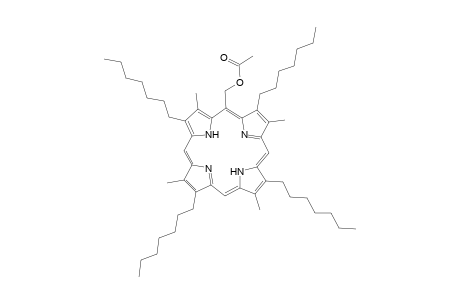 21H,23H-Porphine-5-methanol, 2,7,12,17-tetraheptyl-3,8,13,18-tetramethyl-, acetate (ester)