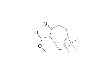 3-keto-7,7-dimethyl-10-methylene-bicyclo[4.3.1]decane-2-carboxylic acid methyl ester