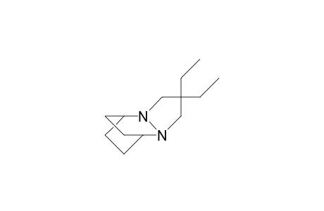 4,4-Diethyl-2,6-diaza-tricyclo(5.2.2.0/2,6/)undecane