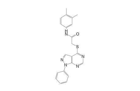 N-(3,4-dimethylphenyl)-2-[(1-phenyl-1H-pyrazolo[3,4-d]pyrimidin-4-yl)sulfanyl]acetamide