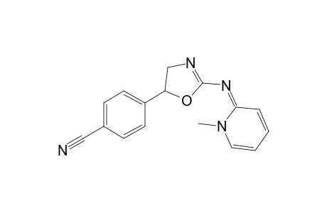 2-(1-Methyl-1,2-dihydropyridylidene)amino-5-(4-cyanophenyl)oxazoline
