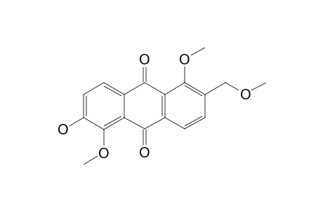 1,5,15-TRI-O-METHYLMORINDOL;6-HYDROXY-1,5-DIMETHOXY-2-(METHOXYMETHYL)-ANTHRAQUINONE