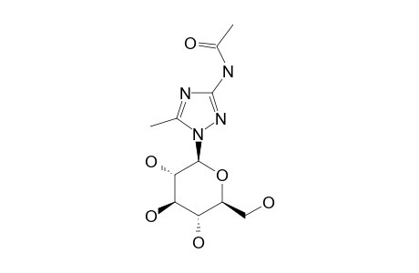3-ACETAMIDO-1-(BETA-D-GLUCOPYRANOSYL)-5-METHYL-1H-1,2,4-TRIZOLE