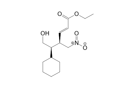 (4R,5R,E)-Ethyl 5-cyclohexyl-6-hydroxy-4-(nitromethyl) hex-2-enoate