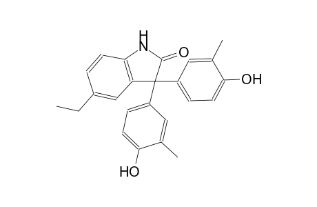 5-ethyl-3,3-bis(4-hydroxy-3-methylphenyl)-1,3-dihydro-2H-indol-2-one