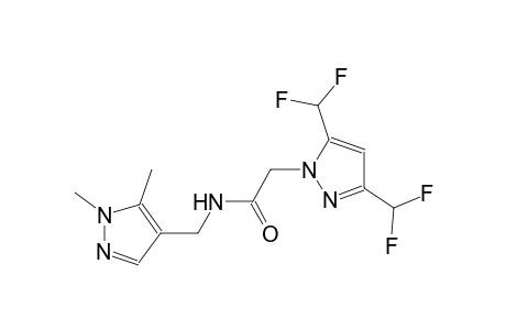 2-[3,5-bis(difluoromethyl)-1H-pyrazol-1-yl]-N-[(1,5-dimethyl-1H-pyrazol-4-yl)methyl]acetamide