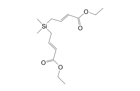 (E/E)-4-[(3-Ethoxycarbonylallyl)-dimethylsilyl]-but-2-enoic acid ethyl ester