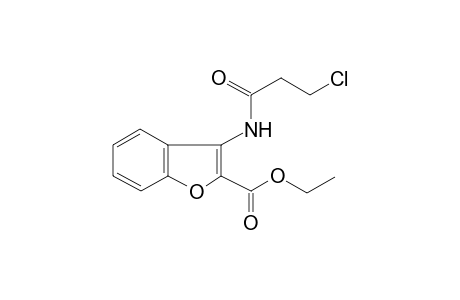 Ethyl 3-[(3-chloropropanoyl)amino]-1-benzofuran-2-carboxylate