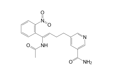 Z-1-Acetylamino-2-nitrophenyl-4-(5'- carbamoyl-3'-pyridyl) but-1-ene