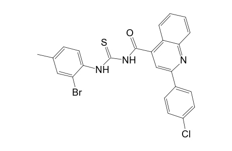 N-(2-bromo-4-methylphenyl)-N'-{[2-(4-chlorophenyl)-4-quinolinyl]carbonyl}thiourea