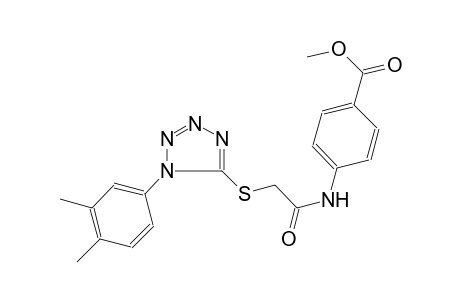 benzoic acid, 4-[[[[1-(3,4-dimethylphenyl)-1H-tetrazol-5-yl]thio]acetyl]amino]-, methyl ester