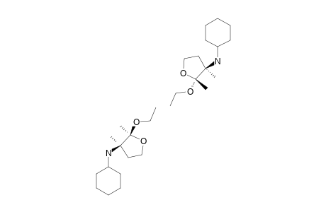 CIS_AND_TRANS-3-(N-CYCLOHEXYLAMINO)-2,3-DIMETHYL-2-ETHOXYOXOLANE