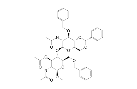 #26;METHYL-2-ACETAMIDO-3-O-BENZYL-4,6-O-BENZYLIDENE-2-DEOXY-BETA-D-GLUCOPYRANOSYL-(1->4)-2-ACETAMIDO-3-O-ACETYL-6-O-BENZYL-2-DEOXY-BETA-D-GLUCOPYRANOSIDE