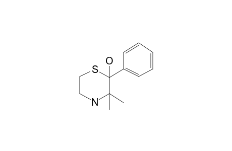 3,3-Dimethyl-2-hydroxy-2-phenylthiomorpholine