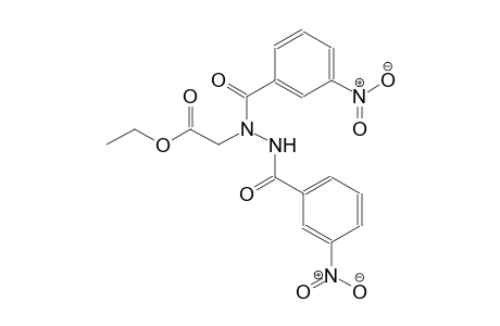 benzoic acid, 3-nitro-, 1-(2-ethoxy-2-oxoethyl)-2-(3-nitrobenzoyl)hydrazide