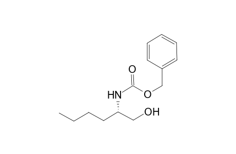 (phenylmethyl) N-[(2S)-1-oxidanylhexan-2-yl]carbamate