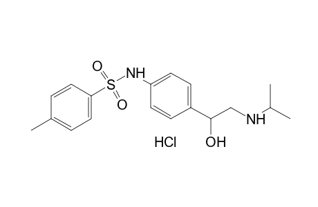 4'-[1-hydroxy-2-(isopropylamino)ethyl]-p-toluenesulfonanilide, hydrochloride