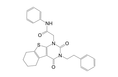 2-(2,4-dioxo-3-(2-phenylethyl)-3,4,5,6,7,8-hexahydro[1]benzothieno[2,3-d]pyrimidin-1(2H)-yl)-N-phenylacetamide