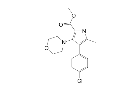 methyl 4-(4-chlorophenyl)-5-methyl-3-morpholin-4-yl-1H-pyrrole-2-carboxylate