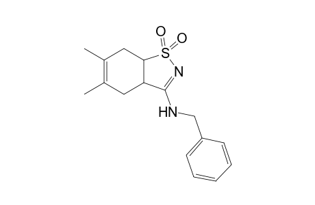 9-(N-Benzyl)amino-3,4-dimethyl-7-thia-8-azabicyclo[4.3.0]non-3,8-diene 7,7,dioxide