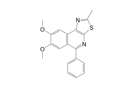 7,8-dimethoxy-2-methyl-5-phenyl-[1,3]thiazolo[5,4-c]isoquinoline