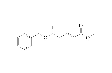 (E,5R)-5-benzoxyhex-2-enoic acid methyl ester