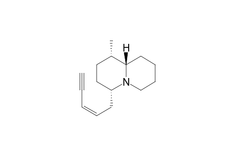 (1R*,4R*,10R*)-1-Methyl-4(Z)-(pent-2-en-4-ynyl)quinolizidine