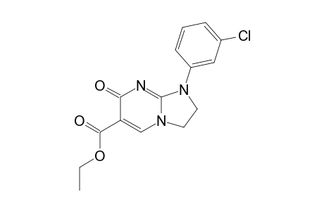 ETHYL-1-(3-CHLOROPHENYL)-7(1H)-OXO-2,3-DIHYDROIMIDAZO-[1,2-A]-PYRIMIDINE-6-CARBOXYLATE