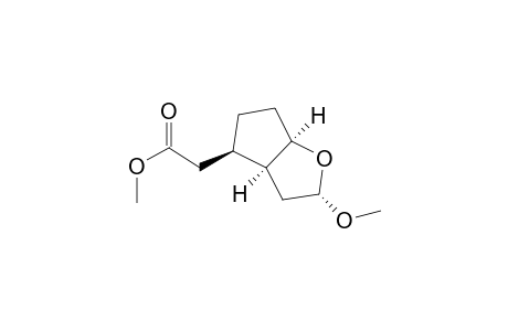 2H-Cyclopenta[b]furan-4-acetic acid, hexahydro-2-methoxy-, methyl ester, (2.alpha.,3a.alpha.,4.beta.,6a.alpha.)-(.+-.)-