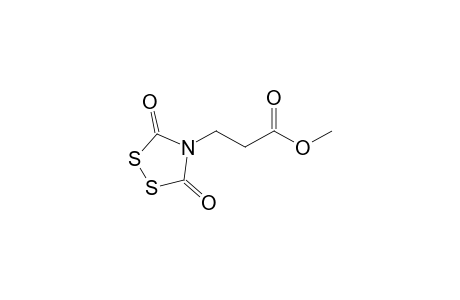 2-(3',5'-Dioxo-1',2',4'-dithiazolidin-4'-ylpropionic acid - Methyl ester