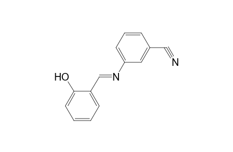 3-([(E)-(2-Hydroxyphenyl)methylidene]amino)benzonitrile