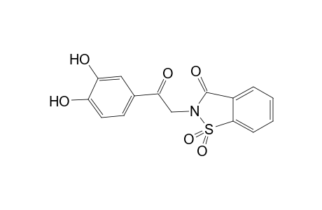 1,2-Benzisothiazol-3(2H)-one, 2-[2-(3,4-dihydroxyphenyl)-2-oxoethyl]-, 1,1-dioxide
