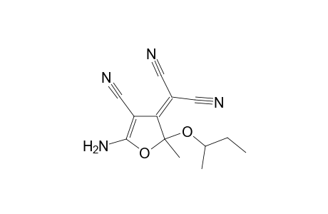 Propanedinitrile, 2-[5-amino-4-cyano-2-methyl-2-(1-methylpropoxy)-3(2H)-furanyliden]-