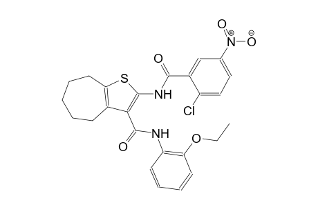 4H-cyclohepta[b]thiophene-3-carboxamide, 2-[(2-chloro-5-nitrobenzoyl)amino]-N-(2-ethoxyphenyl)-5,6,7,8-tetrahydro-