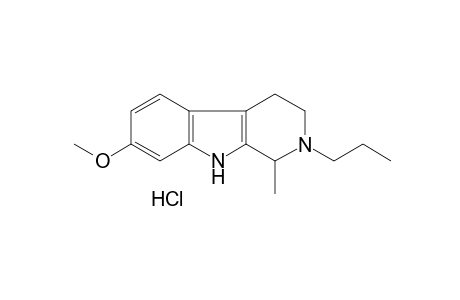 7-methoxy-1-methyl-2-propyl-2,3,4,9-tetrahydro-1H-pyrido[3,4-b]indole, monohydrochloride